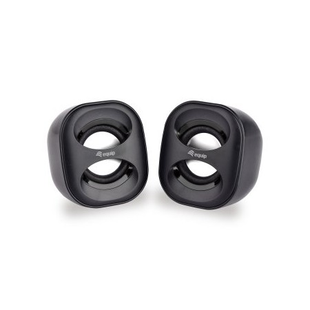 Altavoces 2.0 equip life mini 6w rms color negro jack 3.5 pulgadas alimetancion usb