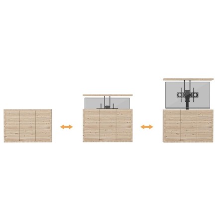 Soporte de suelo motorizado equip vesa hasta 65 pulgadas 600x400mm max 50kg