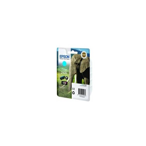Cartucho tinta epson t243240 cian xl xp - 750 c13t24324010 -  elefante