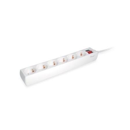 Regleta equip con 6 tomas cable de red de 1.5 metros y boton de apagado encendido