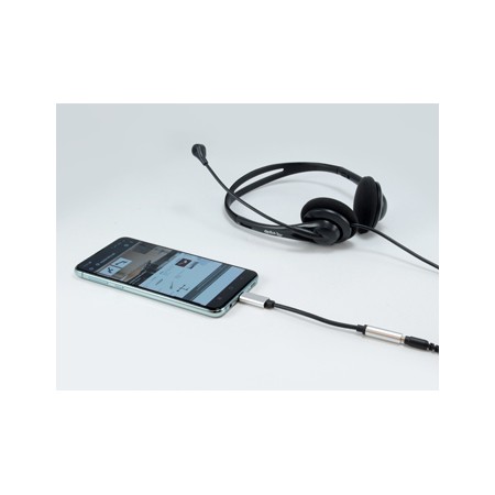 Cable adaptador equip usb tipo c a audio jack 3.5mm hembra