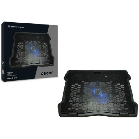 Soporte - base de refrigeracion conceptronic thana05b para portatiles hasta 15.6 pulgadas ventilador 125mm