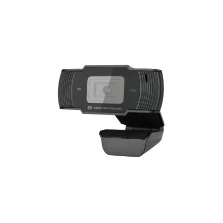 Webcam hd conceptronic amdis05b - 720p ( 1080 interpolado) - usb 2.0 - 30 fps - angulo vision 68º - microfono integrado