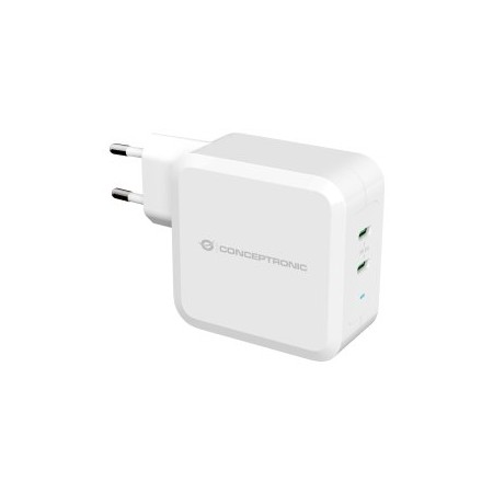 Cargador conceptronic pd 2 puertos usb - c althea - 100w - blanco