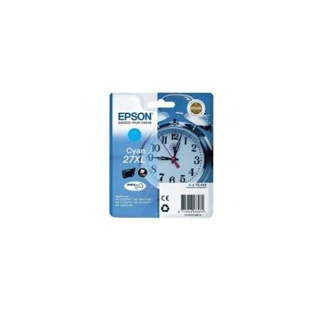 Cartucho tinta epson t271240 27xl cian wf - 3620 - 3460dtwf - dwf -  despertador