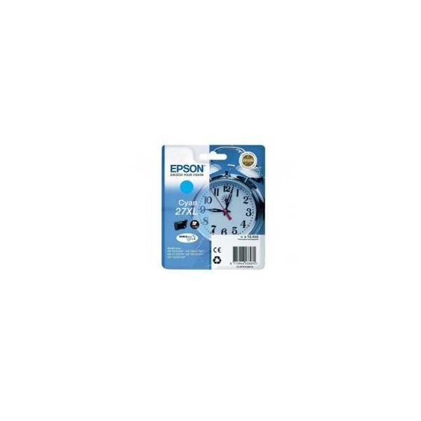 Cartucho tinta epson t271240 27xl cian wf - 3620 - 3460dtwf - dwf -  despertador