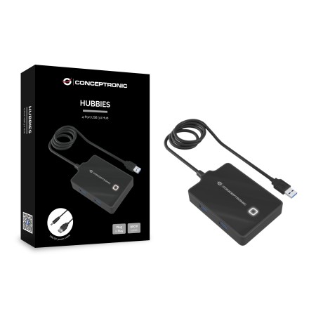 Hub usb 3.0 conceptronic hubbies11b 4 puertos - cable 90cm