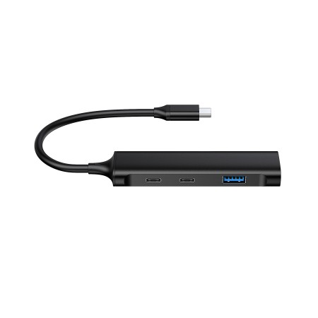 Hub usb tipo c conceptronic hubbies12b 4 puertos usb 3.2 2 puertos usb tipo c