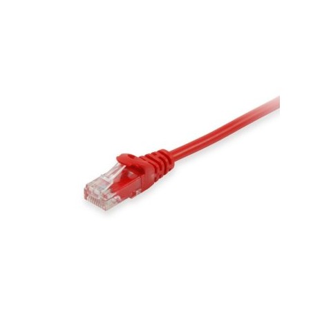 Cable de red equip latiguillo rj45 u - utp cat6a 0.5m rojo