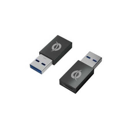 Kit adaptadores conceptronic usb 3.0 a usb tipo c macho - hembra 2 unidades