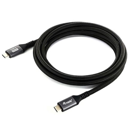 Cable usb tipo c equip usb 4 gen 2x2 pd 100w 4k 60hz 20gbps 2m negro