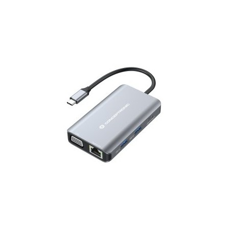 Docking station conceptronic donn21g 7 en 1 3 x usb 3.0 - 1 x hdmi - 1 x vga - 1 x rj45 - 1 x usb tipo c