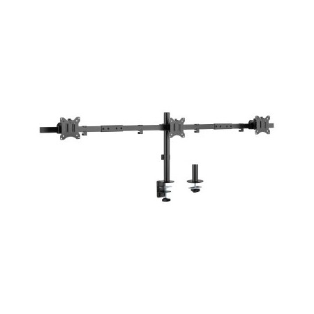 Soporte mesa equip vesa hasta 32 pulgadas 100x100 max 7kg triple pantalla