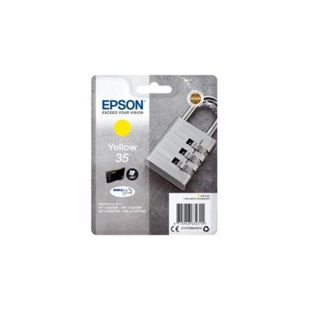 Cartucho tinta epson c13t35844010 amarillo durabrite ultra ink 35 -  650 paginas - candado