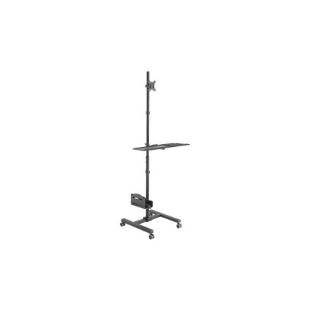 Soporte suelo con ruedas equip vesa hasta 32 pulgadas max 8kg + soporte teclado max 2kg