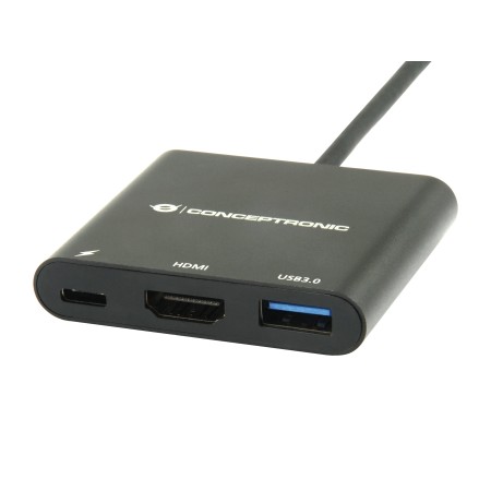 Adaptador conceptronic usb tipo c a hdmi - usb 3.0 - usb tipo c