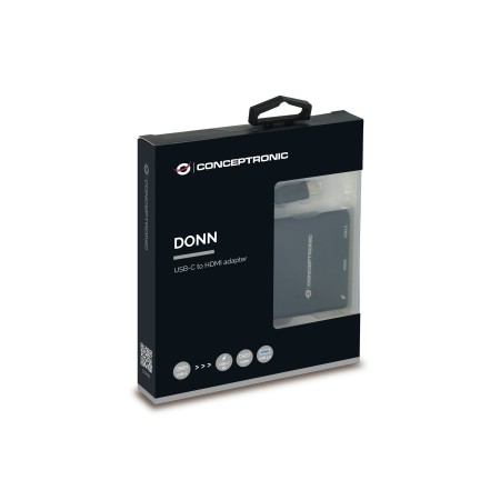 Adaptador conceptronic usb tipo c a hdmi - usb 3.0 - usb tipo c