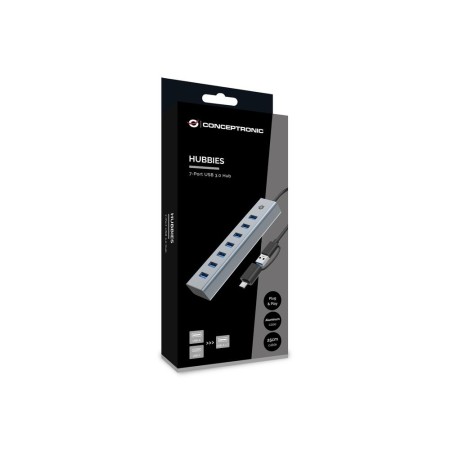 Hub conceptronic hubbies21g usb 3.0 - usb tipo c 7 en 1