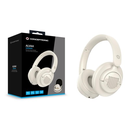 Auriculares conceptronic alvah02c inalambrico crema