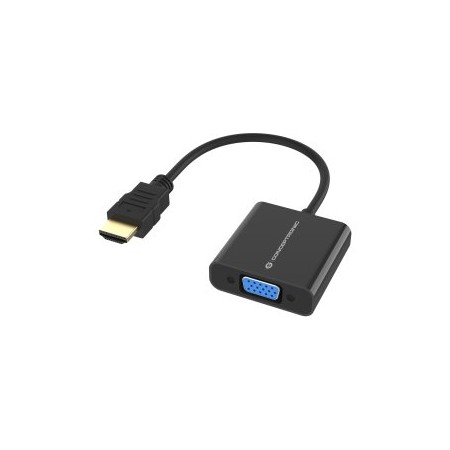 Adaptador hdmi a vga conceptronic 0.25m - macho - hembra - negro
