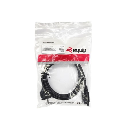 Cable alimentacion c5 a cee7 - 4 equip trebol 1.8m