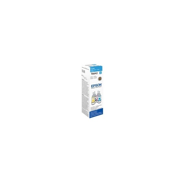 Cartucho ecotank epson 664 t664240 70ml l355 - l555 cyan