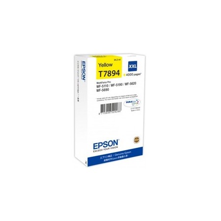Cartucho tinta epson c13t789440 amarillo xxl 4000 paginas