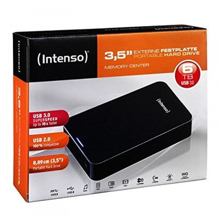 Intenso HDD Externo 6031514 6TB 3.5″ USB 3.0 Negro