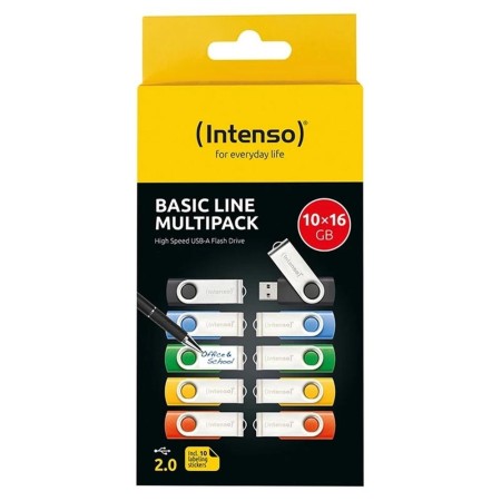 Memoria usb 2.0 intenso basic 16gb 10 unidades