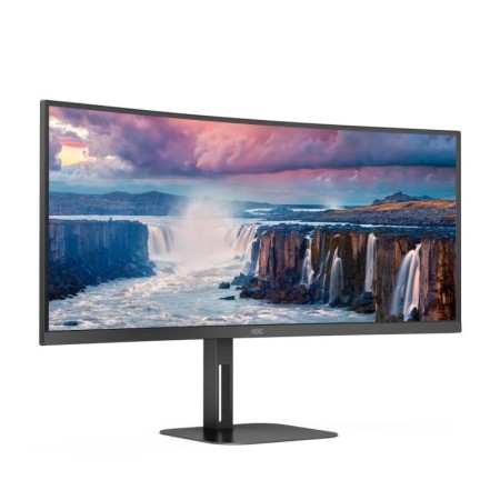 Monitor Profesional Ultrapanorámico Curvo AOC CU34V5C/BK 34″/ WQHD/ Multimedia/ Negro