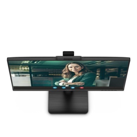 Monitor Profesional AOC 24P3QW 23.8″/ Full HD/ Webcam/ Multimedia/ Regulable en altura/ Negro