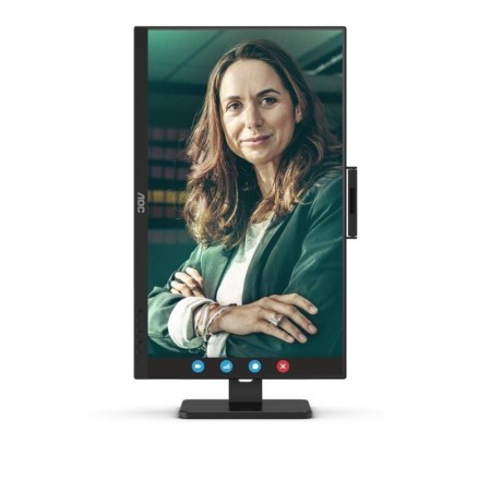 Monitor Profesional AOC 24P3QW 23.8″/ Full HD/ Webcam/ Multimedia/ Regulable en altura/ Negro