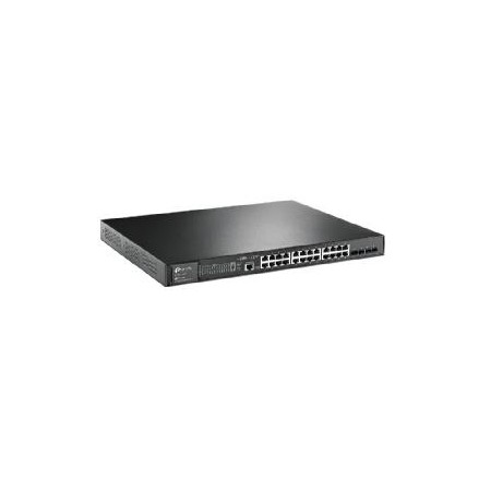 Switch 28 puertos 10 - 100 - 1000 (24p poe  4sfp) l2 tp - link