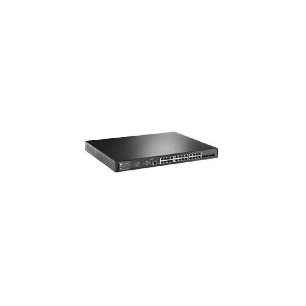 Switch 28 puertos 10 - 100 - 1000 (24p poe  4sfp) l2 tp - link