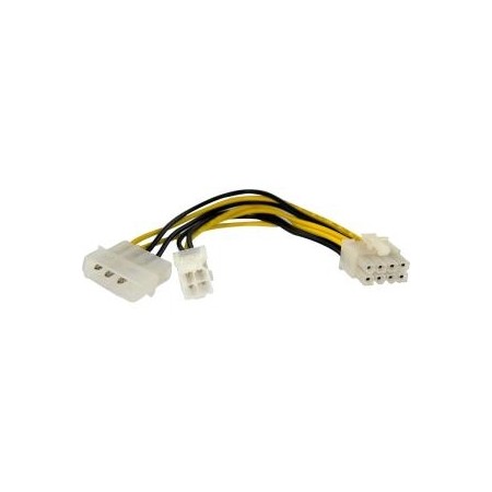 Cable alimentacion placa - micro 4 pin hembra y molex a 8 pin macho startech