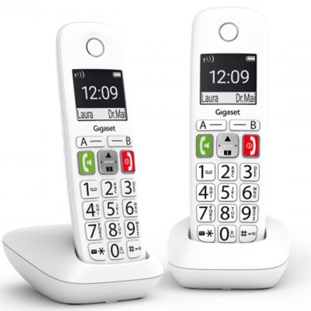 Teléfono Inalámbrico Gigaset E290/ Pack DUO/ Blanco