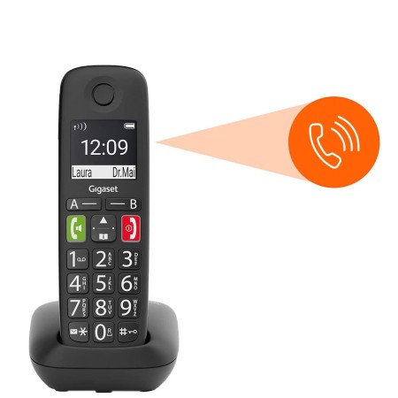 Teléfono Inalámbrico Gigaset E290/ Pack DUO/ Negro