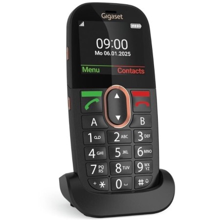 Teléfono Móvil Gigaset GL695 para Personas Mayores/ 4G/ Negro