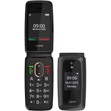 Teléfono Móvil Gigaset GL795 para Personas Mayores/ 4G/ Negro
