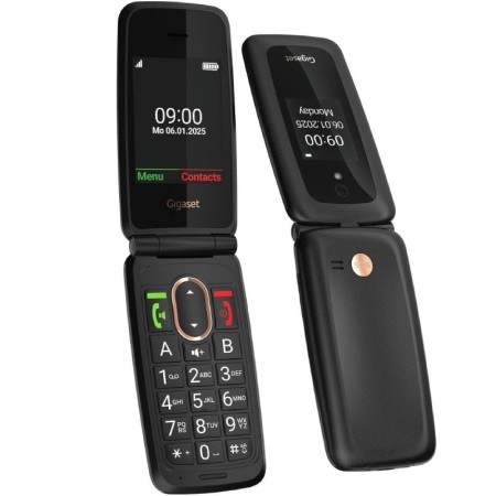 Teléfono Móvil Gigaset GL795 para Personas Mayores/ 4G/ Negro