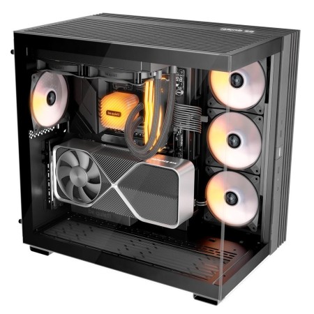 Caja ordenador gaming be quiet! light base 600 lx atx argb vidrio negra