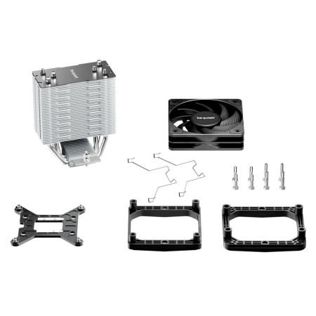 Ventilador disipador cpu be quiet! pure rock slim 3 100mm plata