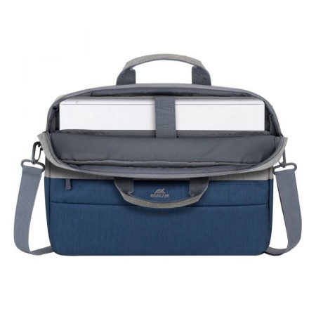 RIVACASE 7532 Grey/blue Prater Maletín 15,6″ gris-