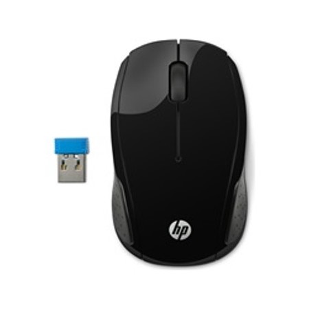 Raton inalambrico hp optico 200 1000ppp negro