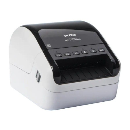 Impresora de Etiquetas Brother QL-1110NWBC/ Térmica/ Ancho etiqueta 103mm/ USB-WIFI-Bluetooth-Ethernet/ Blanca y Negra