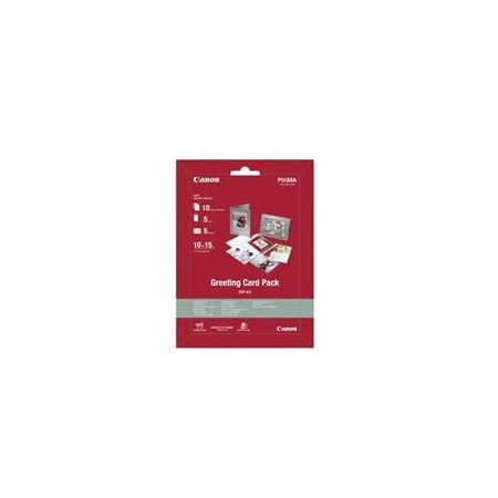 Papel canon gcp - 101 pack 10 papel 10x15 5 tarjetas felicitacion 5 sobres