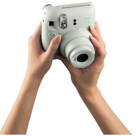 Camara fujifilm mini instax 12 flash - autoexposicion - verde menta