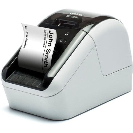 Impresora de Etiquetas Brother QL-810WC/ Térmica/ Ancho etiqueta 62mm/ USB-WiFi/ Blanca y Negra