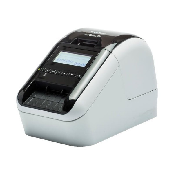 Impresora de Etiquetas Brother QL-820NWBC/ Térmica/ Ancho etiqueta 62mm/ USB-Bluetooth-WiFi-Ethernet/ Blanca y Negra