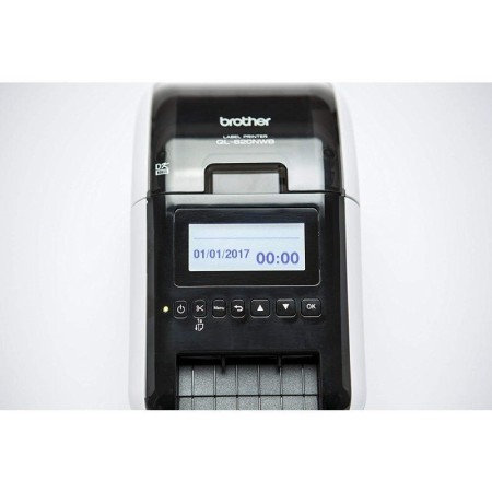 Impresora de Etiquetas Brother QL-820NWBC/ Térmica/ Ancho etiqueta 62mm/ USB-Bluetooth-WiFi-Ethernet/ Blanca y Negra